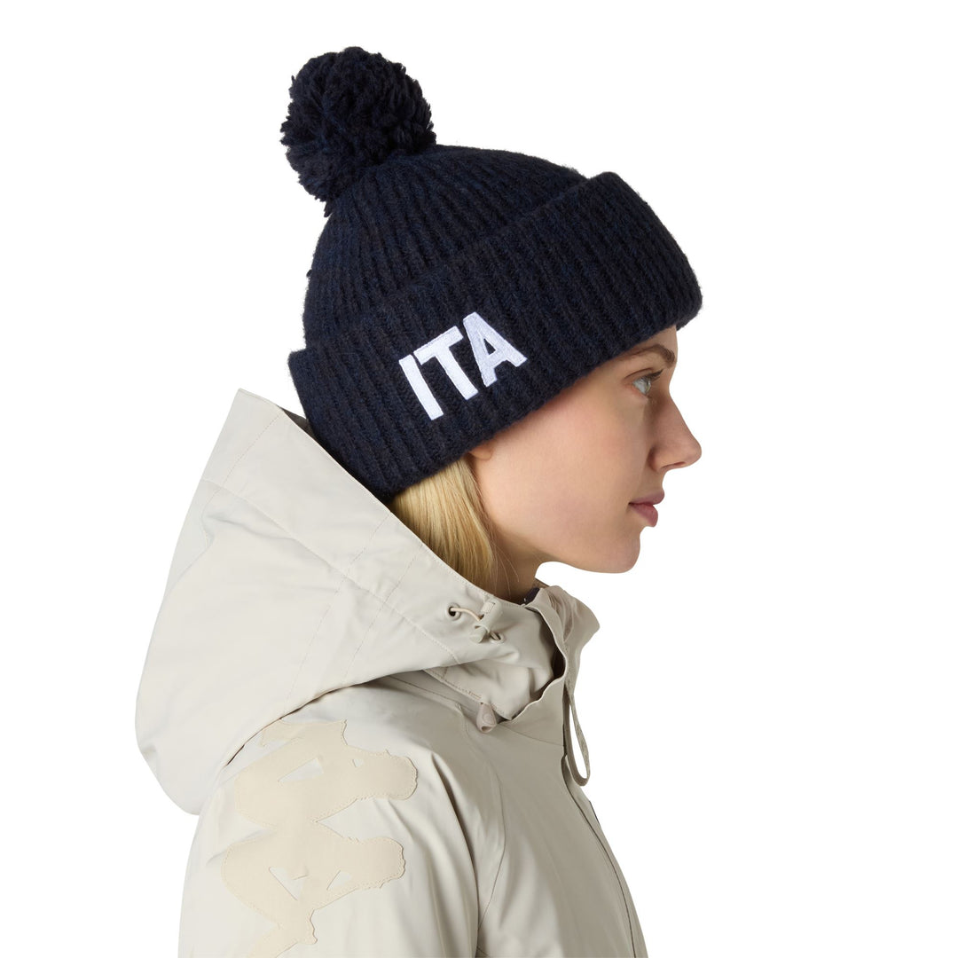 Blue Unisex Functional Knit Hat with Polar Lining main