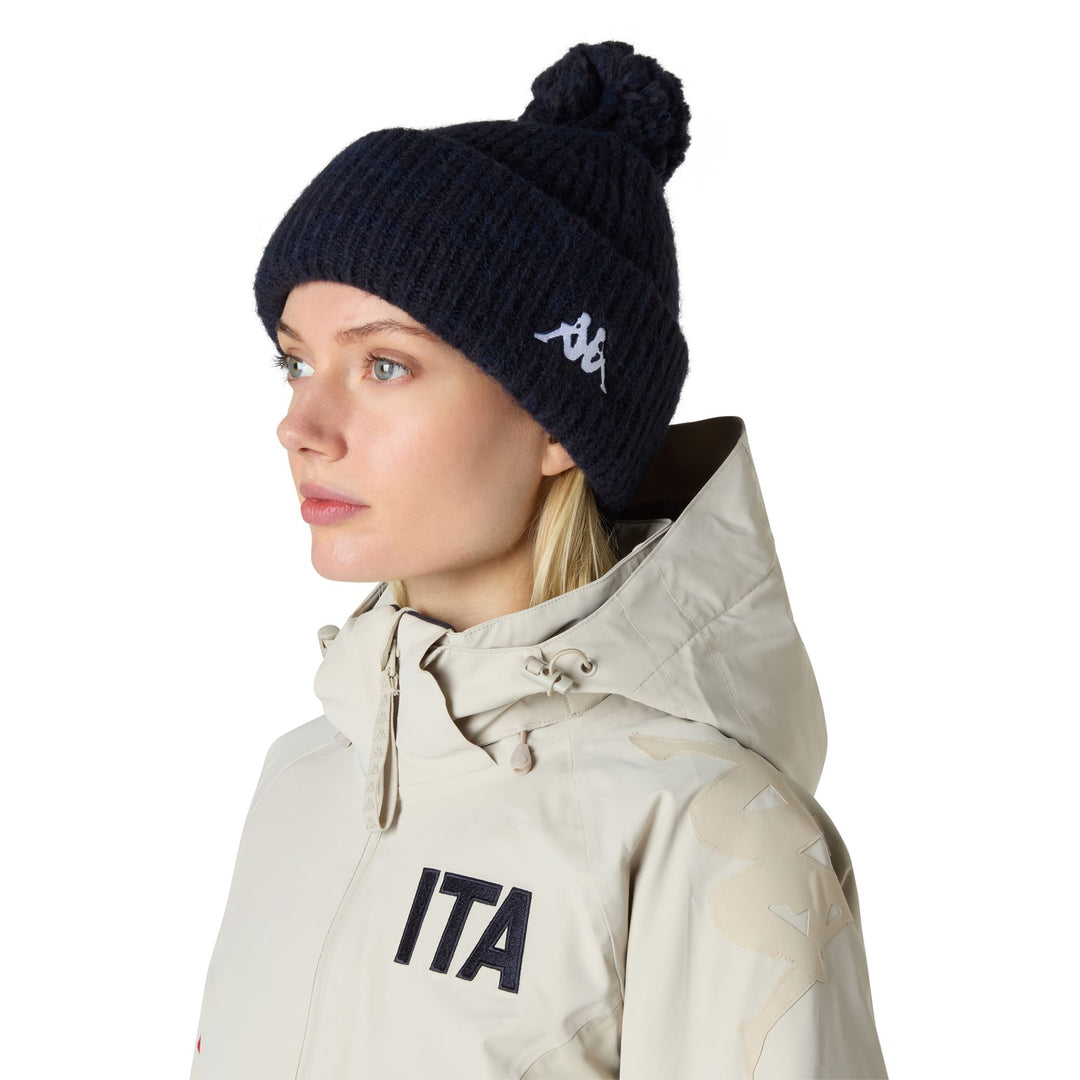 Blue Unisex Functional Knit Hat with Polar Lining main