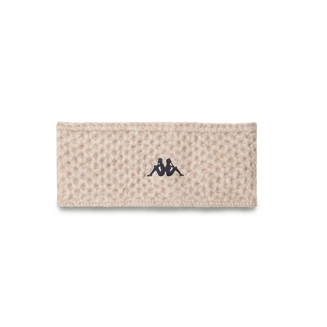 Beige Unisex Sportswear Acrylic Knit Headband with Polar Lining main