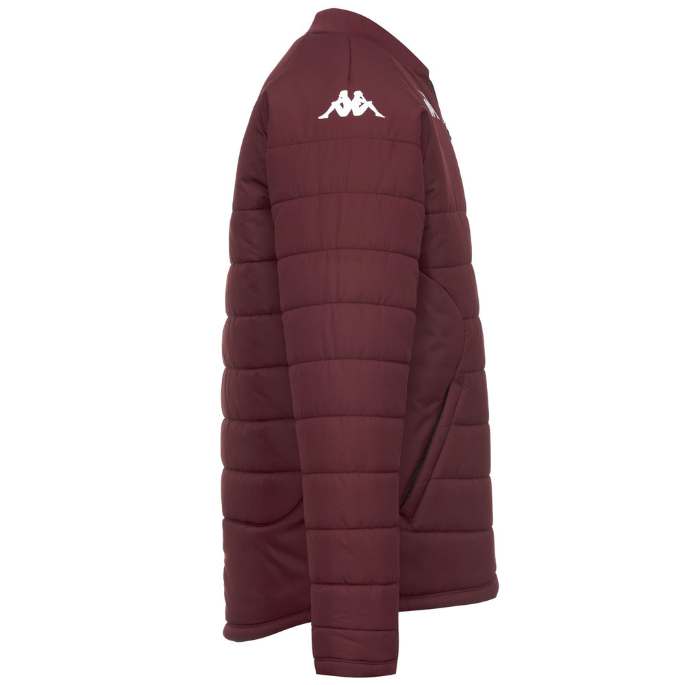 Veste de rugby rouge pour homme, coupe ajustée, en tissu épais recyclé 02