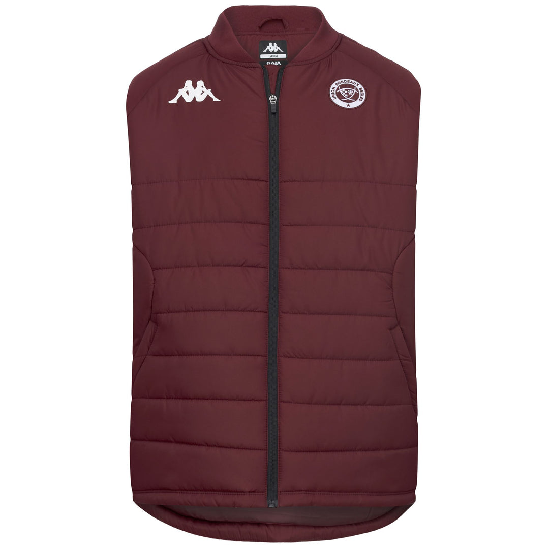 Veste matelassée rouge pour homme, coupe ajustée, idéale pour le rugby 01
