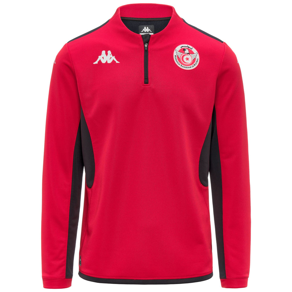 Fleece Man MUZIRA PRO 2 TUNISIA Jumper Red - Grey