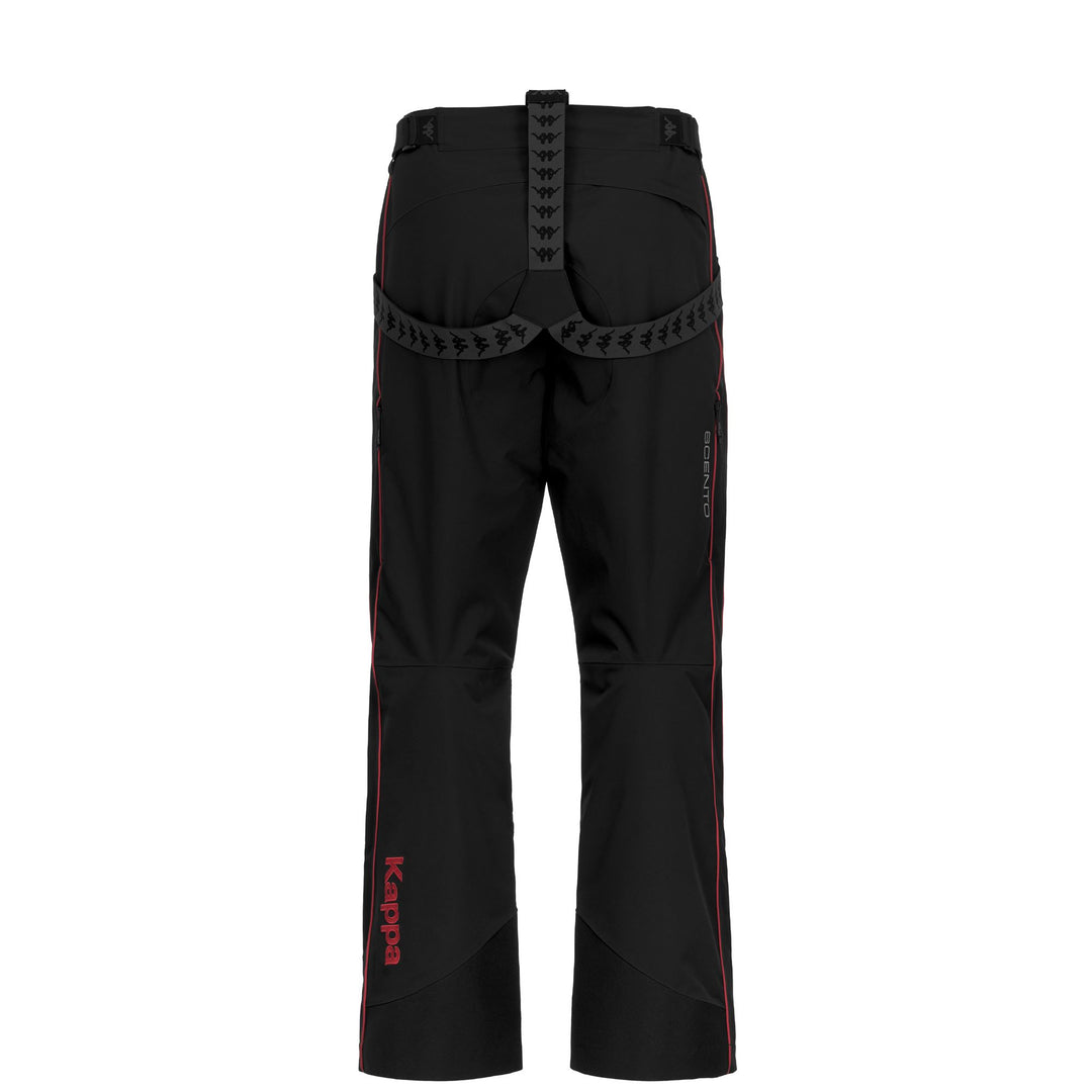 Black Men's Regular Fit Padded Ski Trousers with Waterproof Protection main
