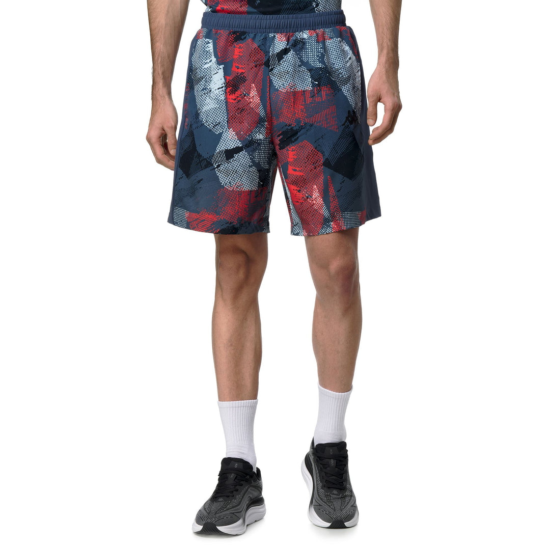 Blue Men's Woven Stretch Regular Fit Padel Shorts 01