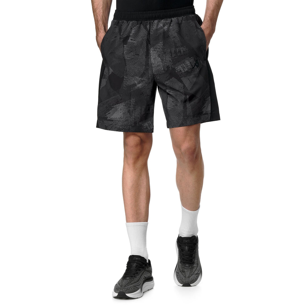 Black Men's Regular Fit Padel Shorts in Stretch Fabric 01