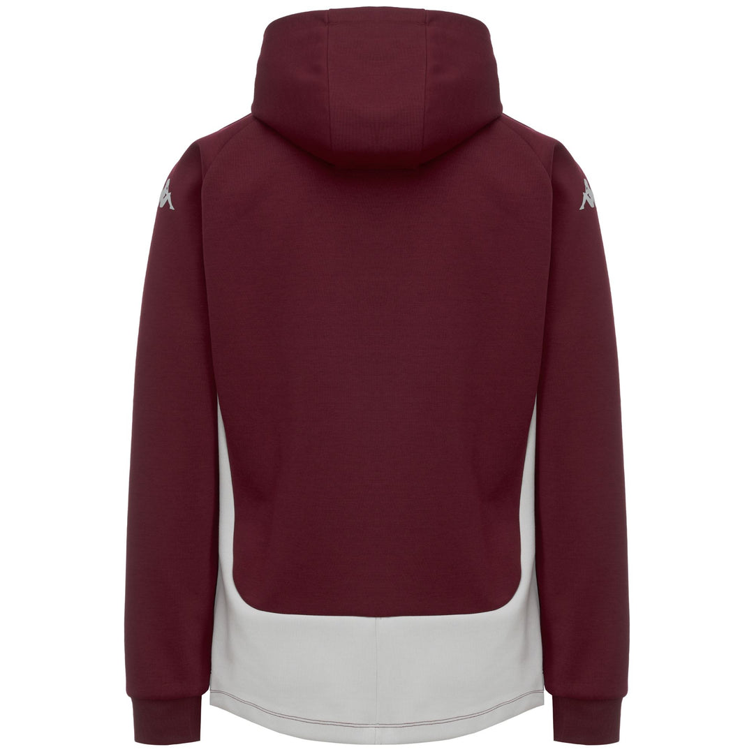 MEQUAT 2 UBB - Polaire - Sweat à capuche - Homme - Bordeaux--Grey Dawn main