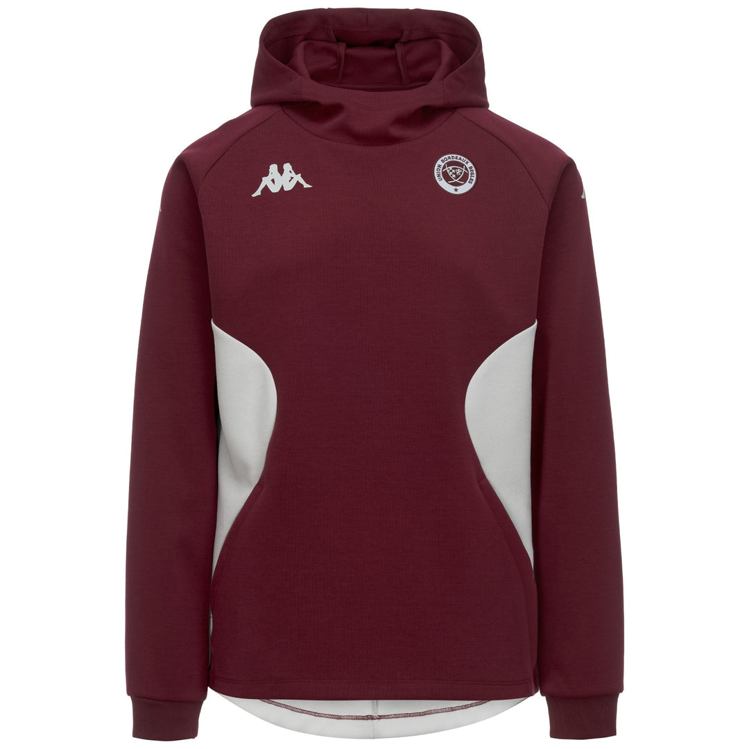MEQUAT 2 UBB - Fleece - Hoodie - Man - Bordeaux--Grey Dawn 01