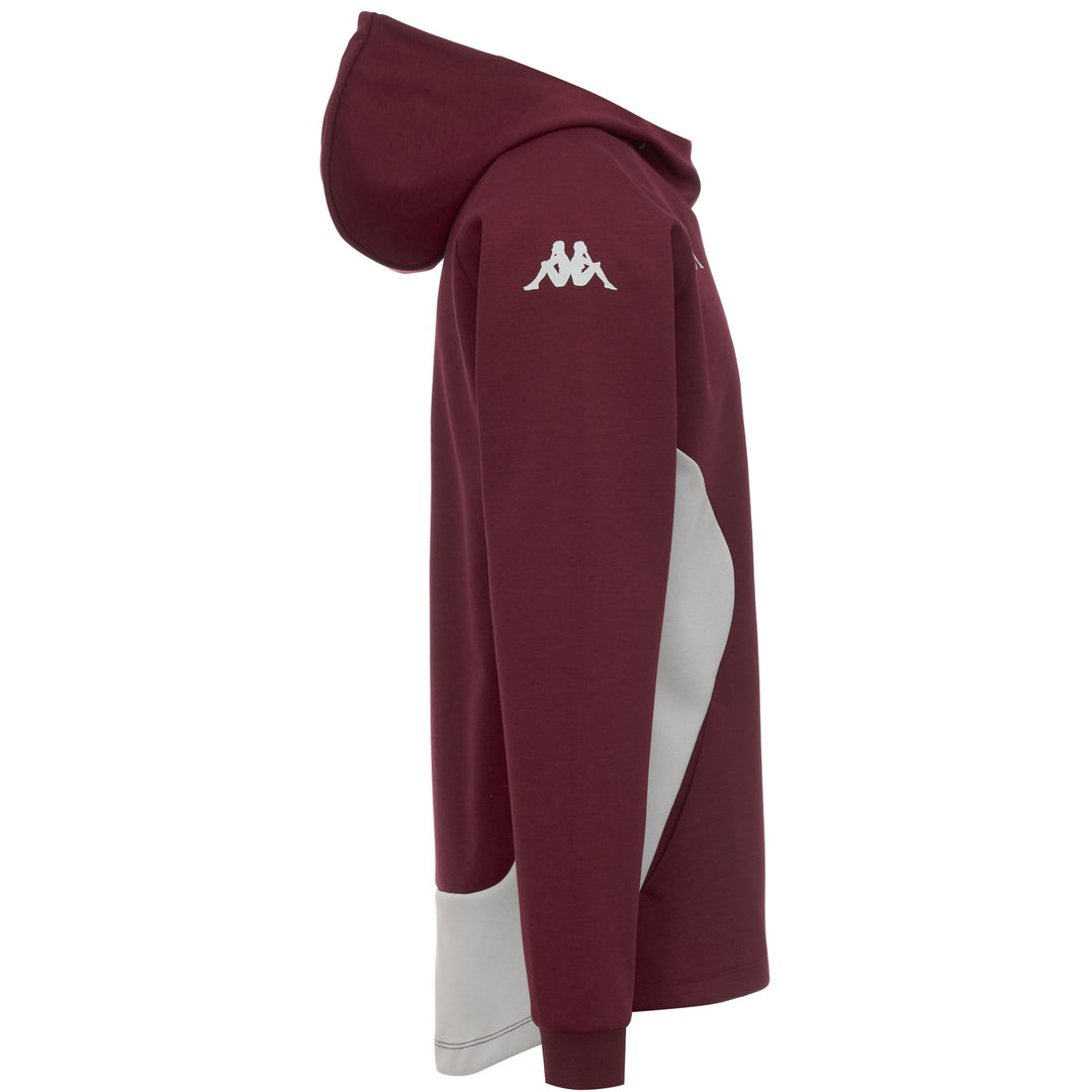 MEQUAT 2 UBB - Polaire - Sweat à capuche - Homme - Bordeaux--Grey Dawn main