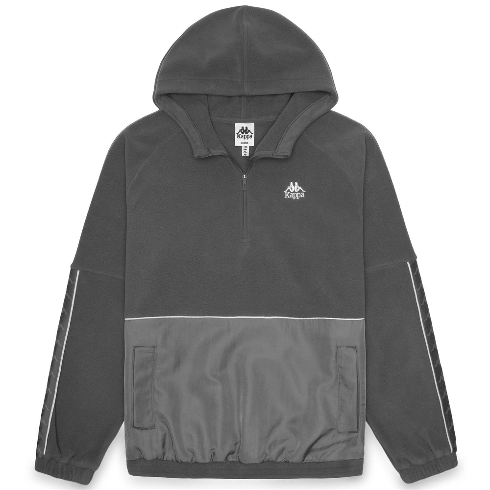 222 BANDA ORSONS - Fleece - Hoodie - Man - Grey Charcoal-White Natural 02