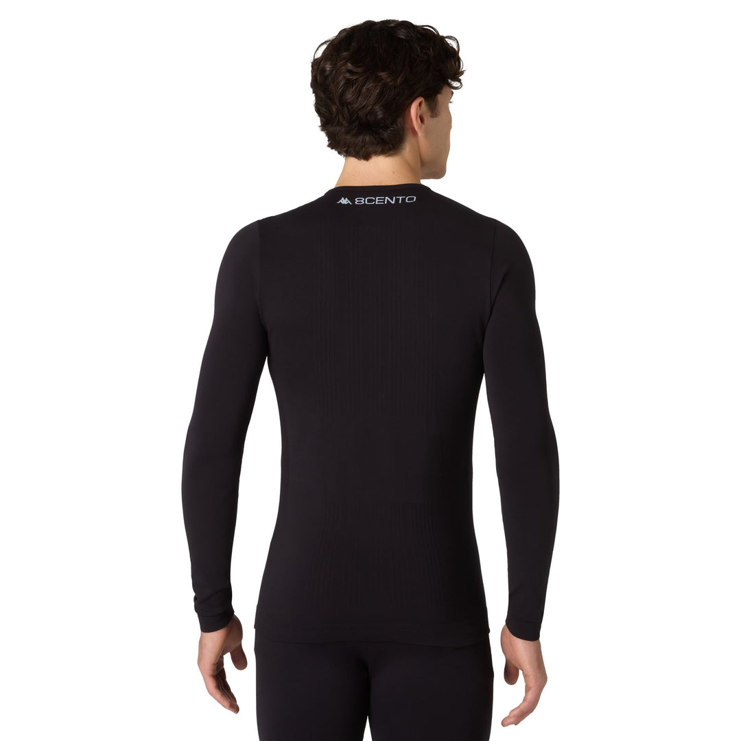 Black Unisex Thermal Ski Base Layer Top main