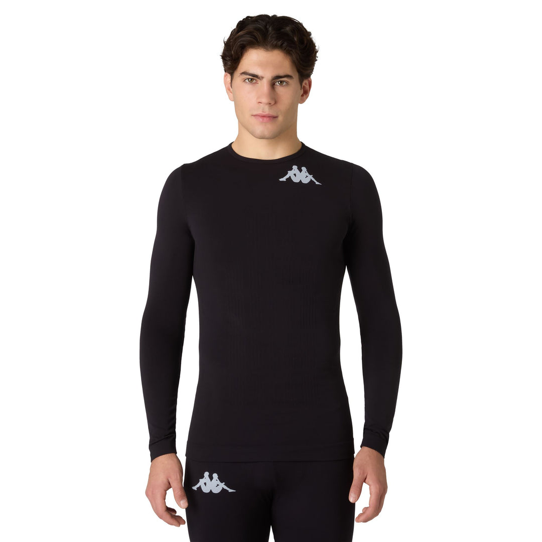 Black Unisex Thermal Ski Base Layer Top 01