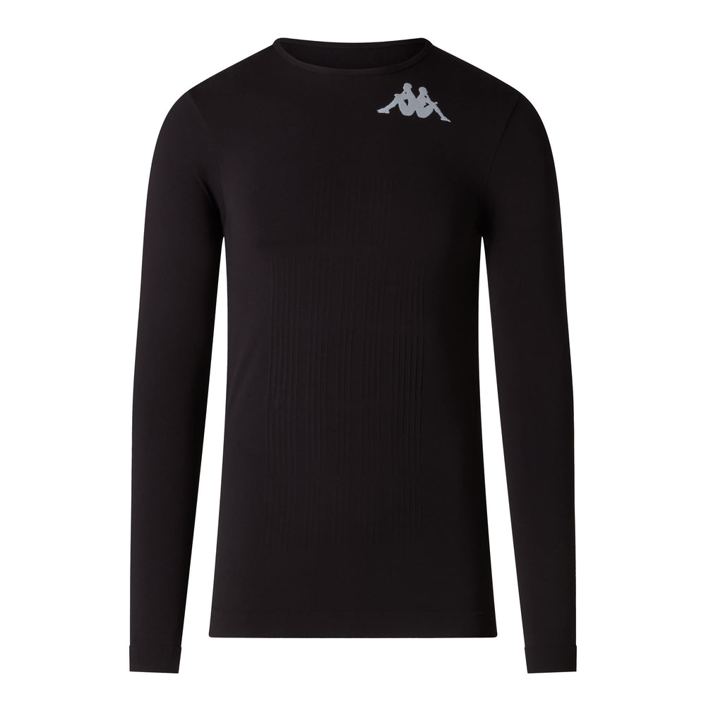 Black Unisex Thermal Ski Base Layer Top 02