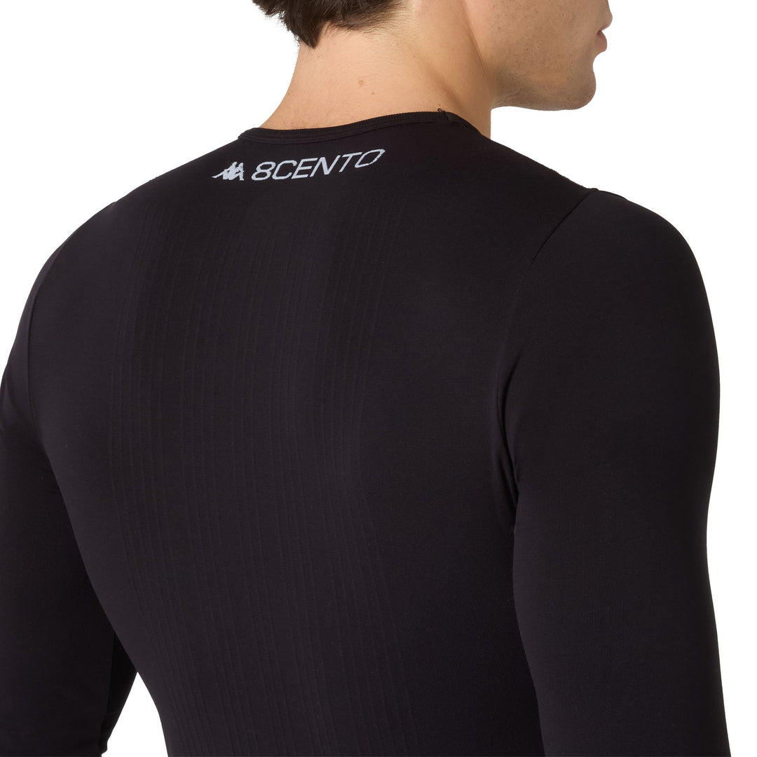 Black Unisex Thermal Ski Base Layer Top main