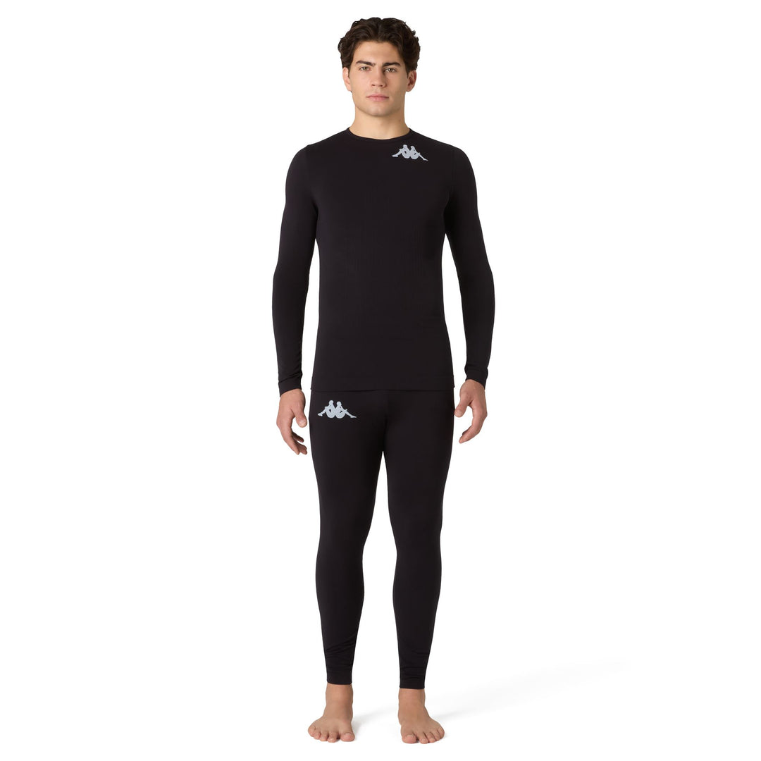 Black Unisex Thermal Ski Base Layer Top main