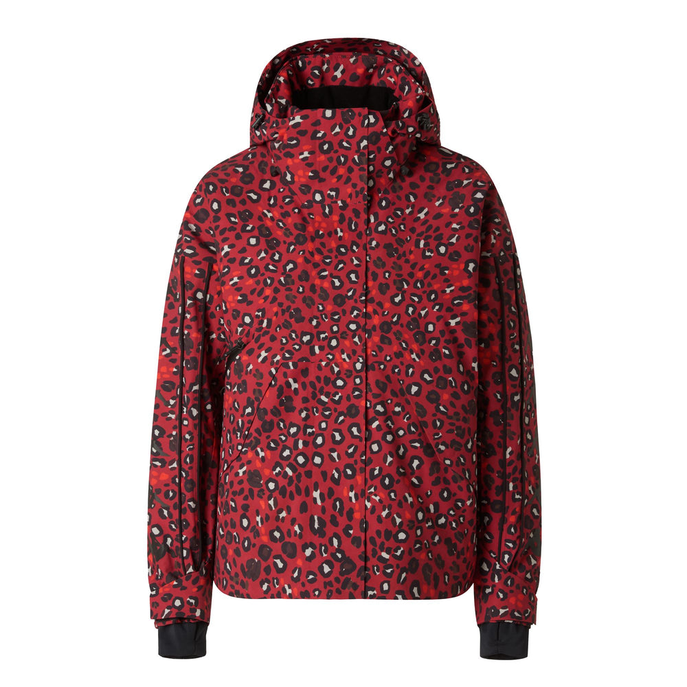 Chaqueta de esquí extragrande roja para mujer con aislamiento Thermolite. 02