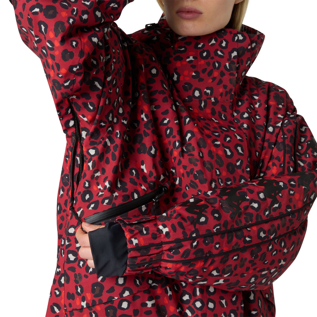 Red Women's Oversized Ski Jacket with Thermolite Insulation main