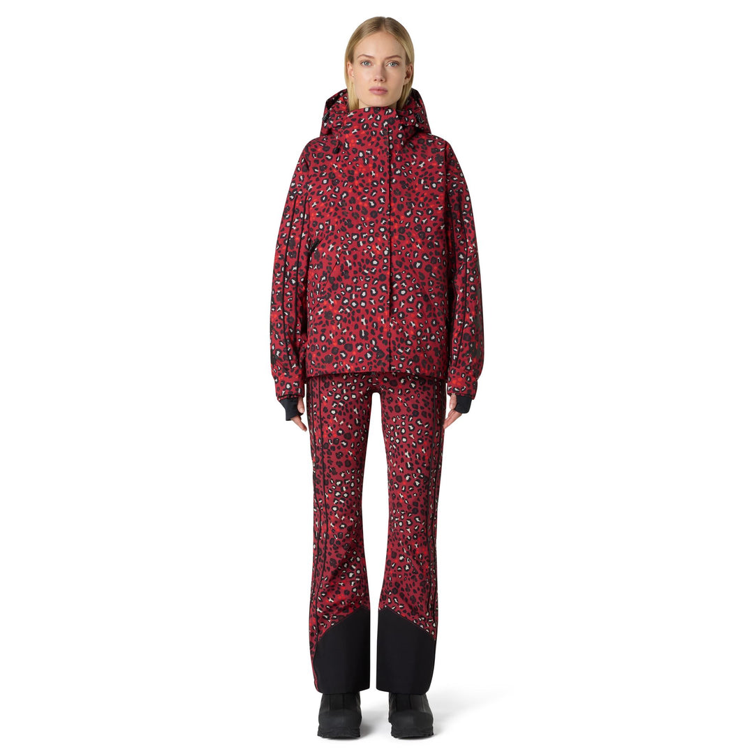 Red Women's Oversized Ski Jacket with Thermolite Insulation main