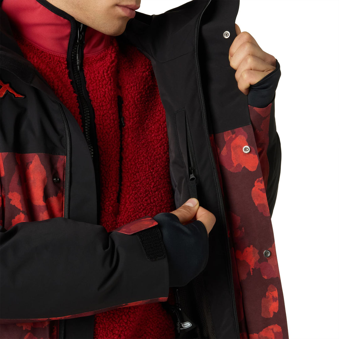 Black and Brown Men's Insulated Ski Jacket with Thermolite Insulation main