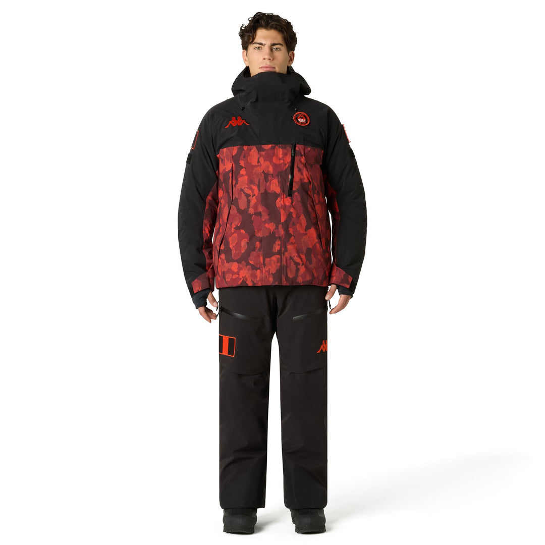 Black and Brown Men's Insulated Ski Jacket with Thermolite Insulation main