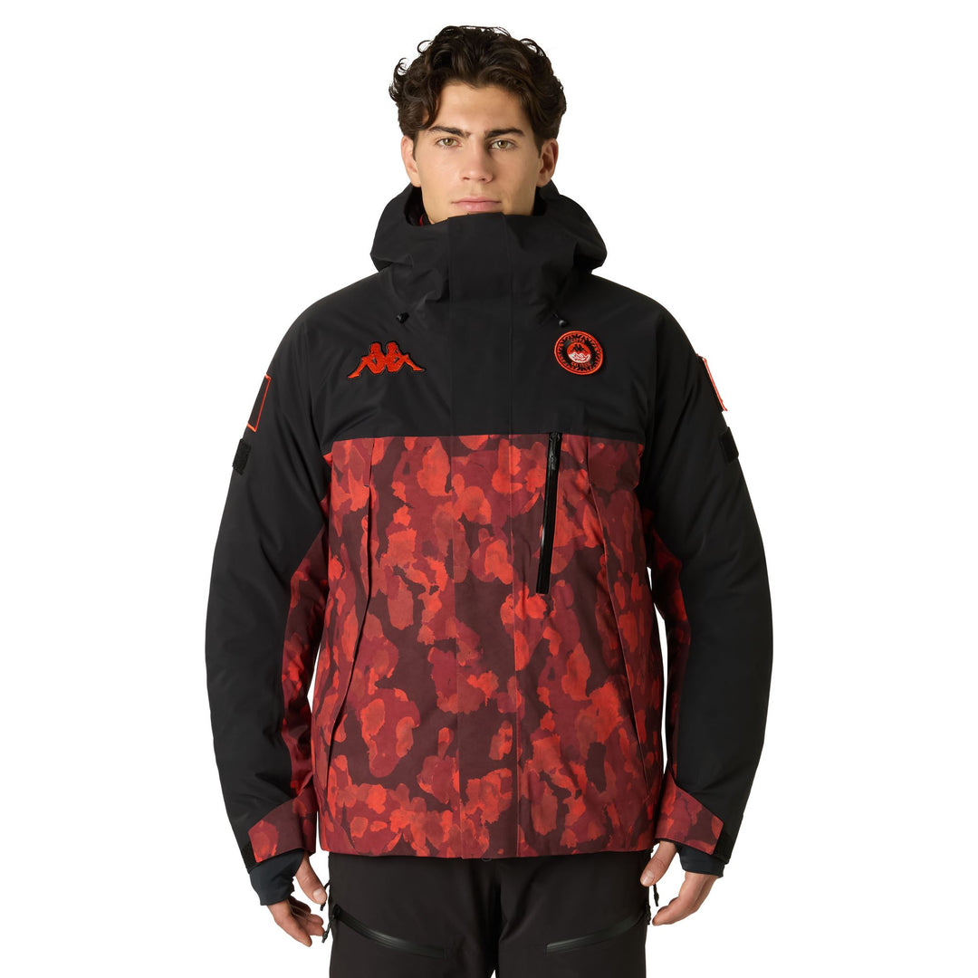 Black and Brown Men's Insulated Ski Jacket with Thermolite Insulation main