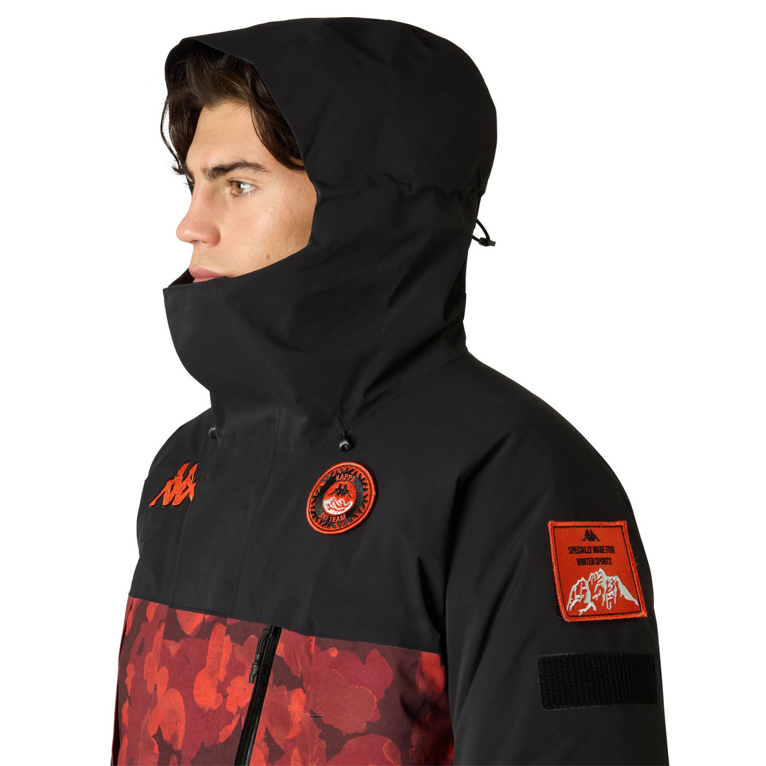 Black and Brown Men's Insulated Ski Jacket with Thermolite Insulation main