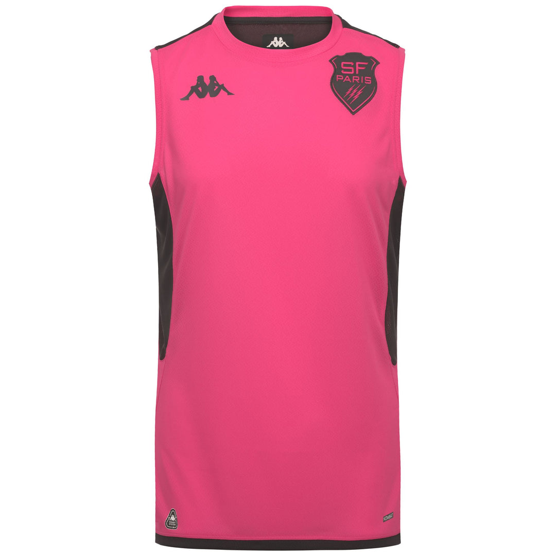 Grey Men's Stade Français Paris Rugby Slim Fit Training Tank Top 01