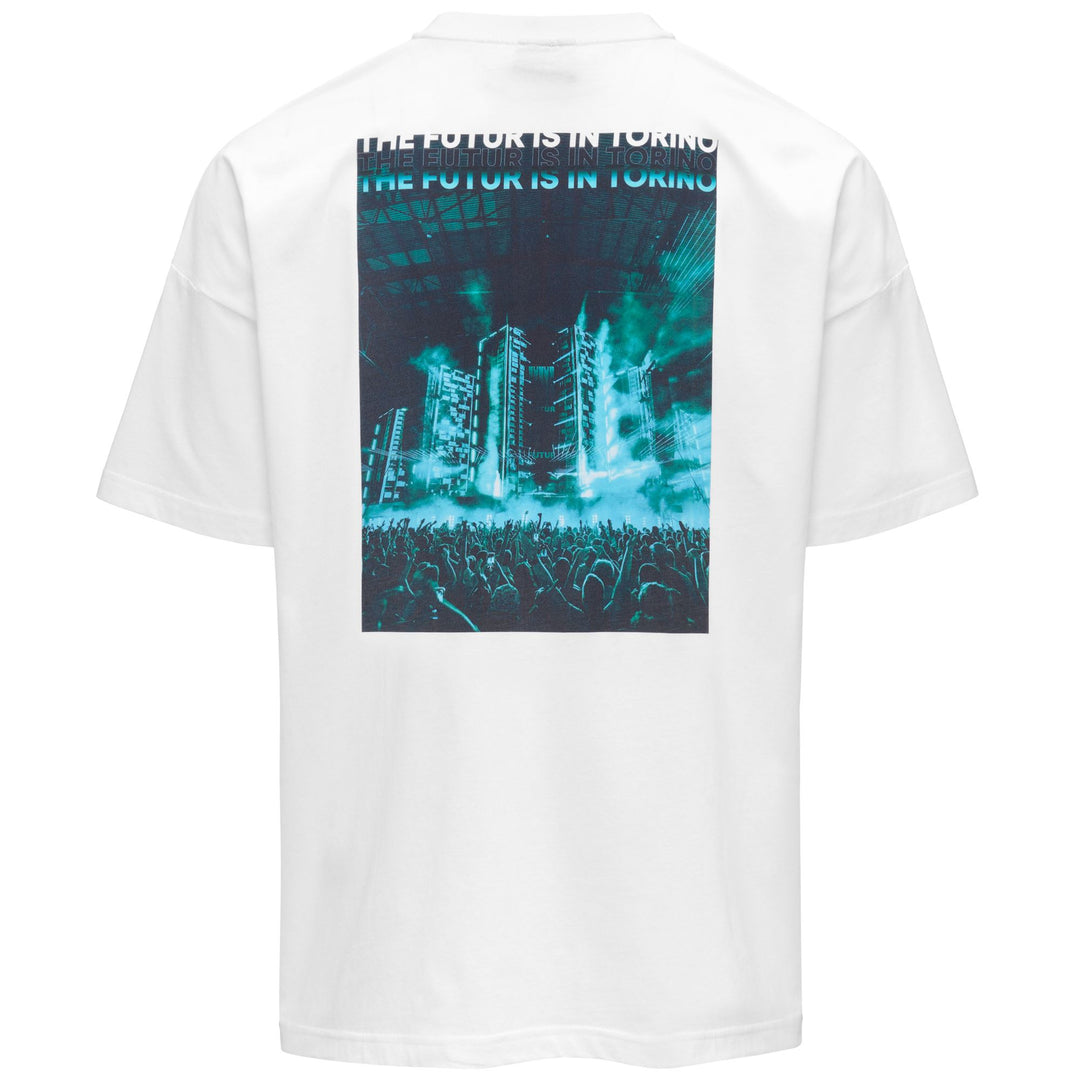 T-shirt de sport blanc pour homme, coupe confortable main