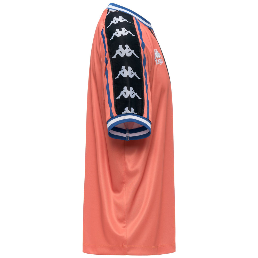 T-shirt sportiva da uomo oversize arancione e blu 02
