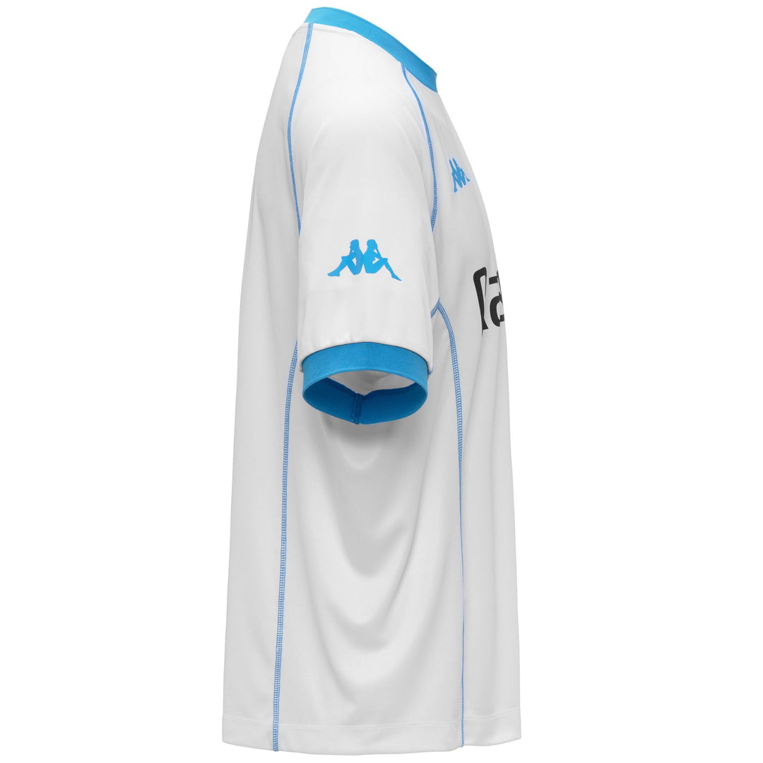 White and Blue Men's Oversized Anime Themed T-Shirt main