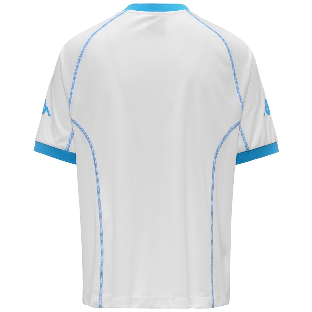 White and Blue Men's Oversized Anime Themed T-Shirt main