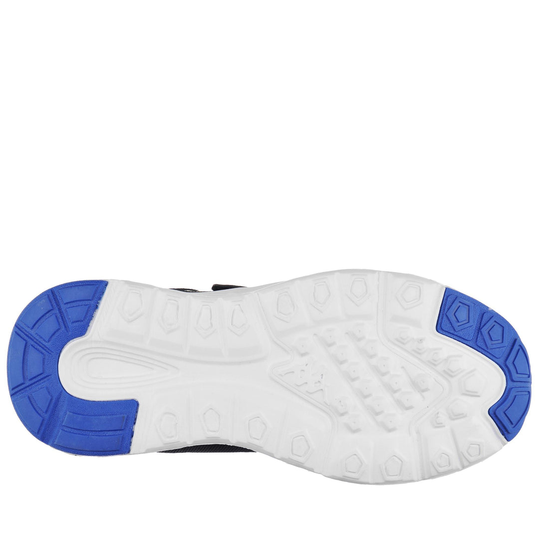 Black green blue Unisex Kids Low Cut Sneakers with Elastic Closure main