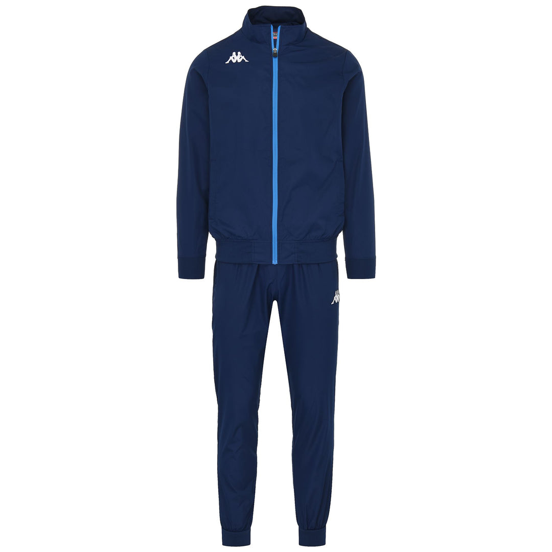 Survêtement bleu pour homme, coupe classique, en tissu tissé 01