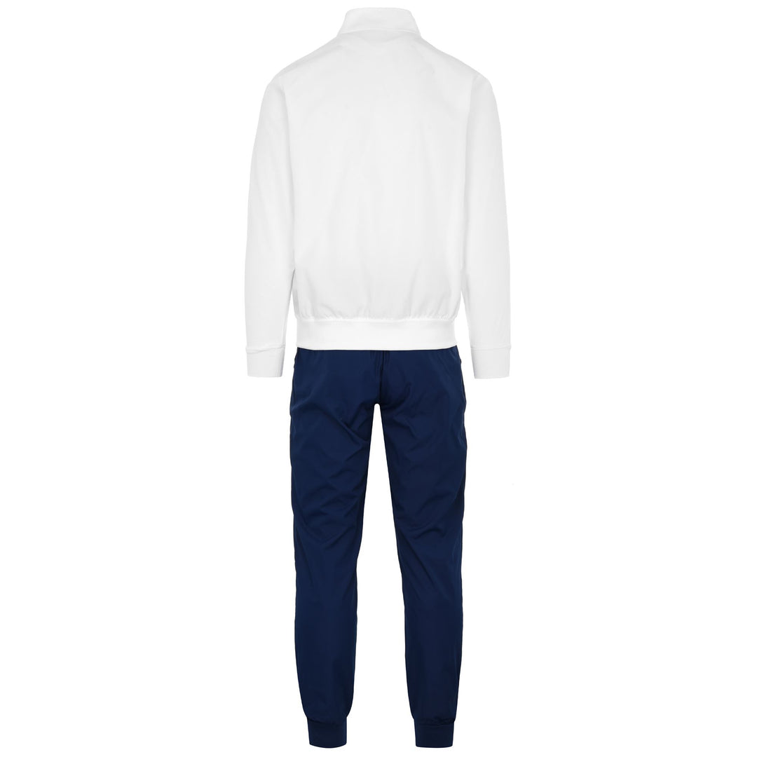 White Men's Regular Fit Soccer Tracksuit in Woven Fabric main