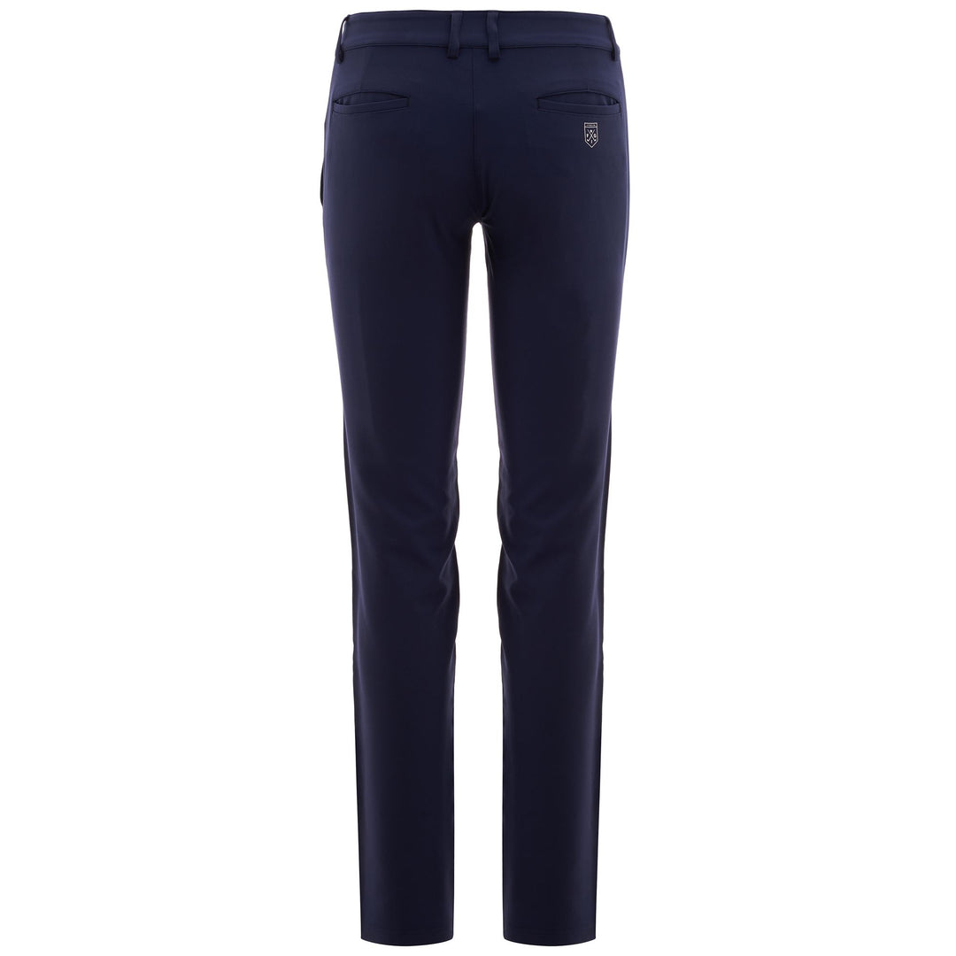 Pantalones de golf técnicos ajustados azules para mujer main
