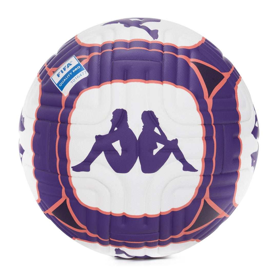 White and Violet Unisex Professional Thermo Bonded Soccer Ball 01
