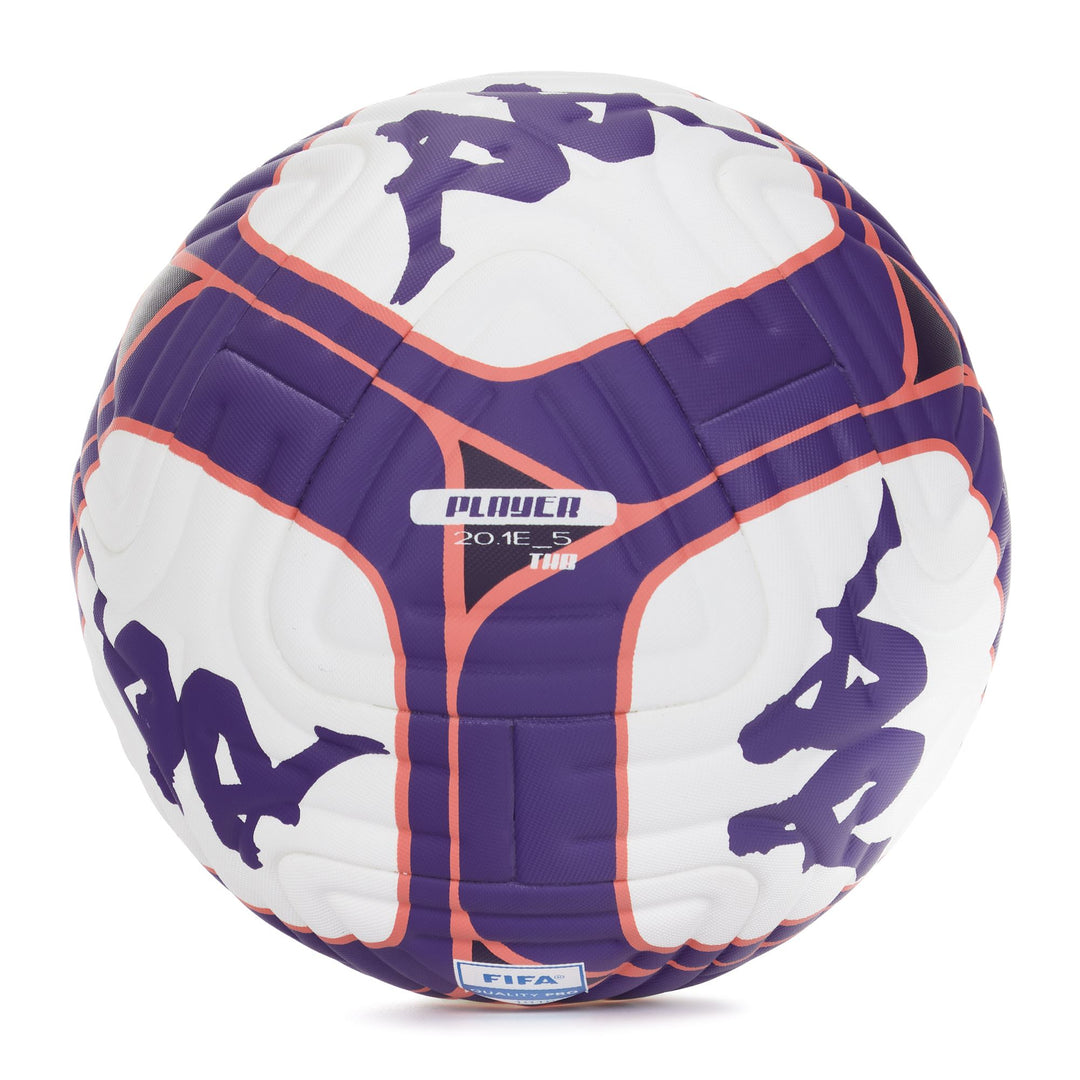 Ballon de football professionnel unisexe blanc et violet thermocollé main