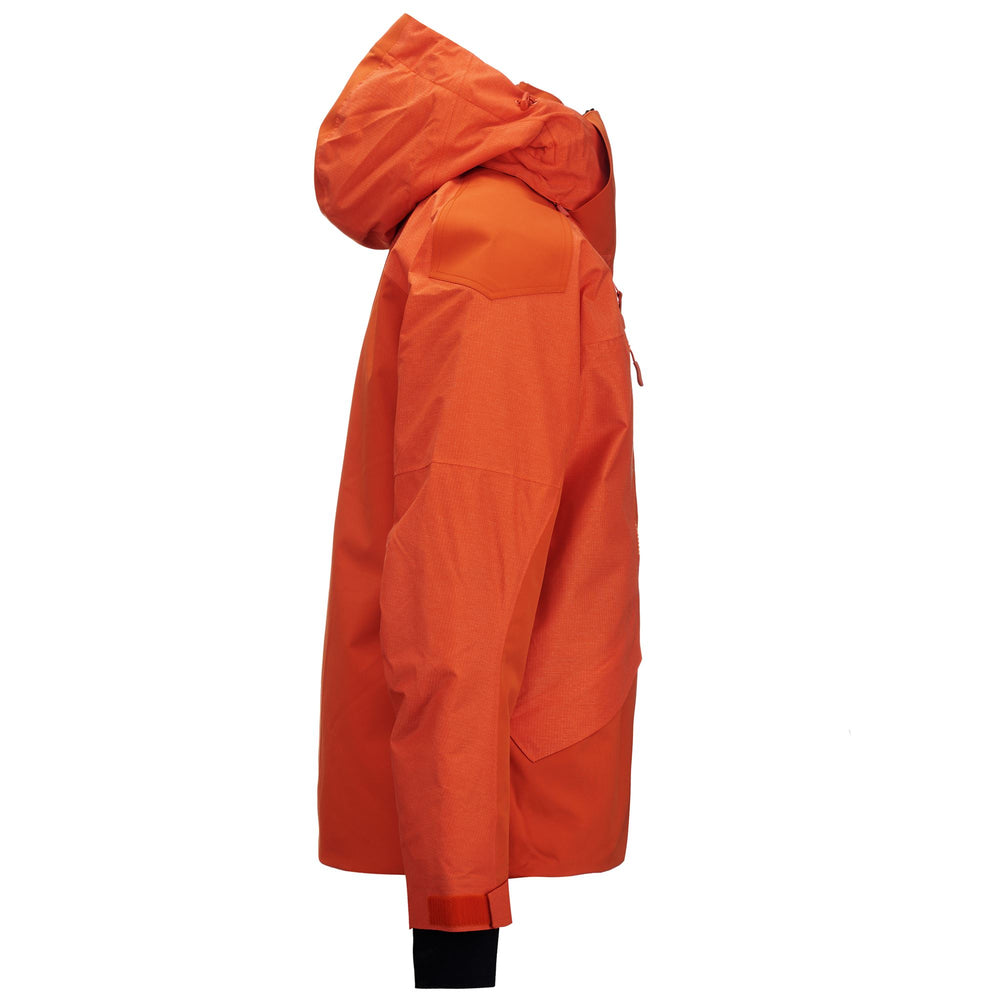 Chaqueta de esquí impermeable Smutty Orange para hombre con aislamiento acolchado 02