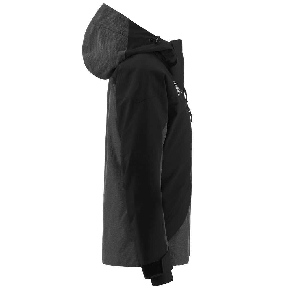 Jackets Woman 6CENTO 604FW Short BLACK Dressed Front (jpg Rgb)	