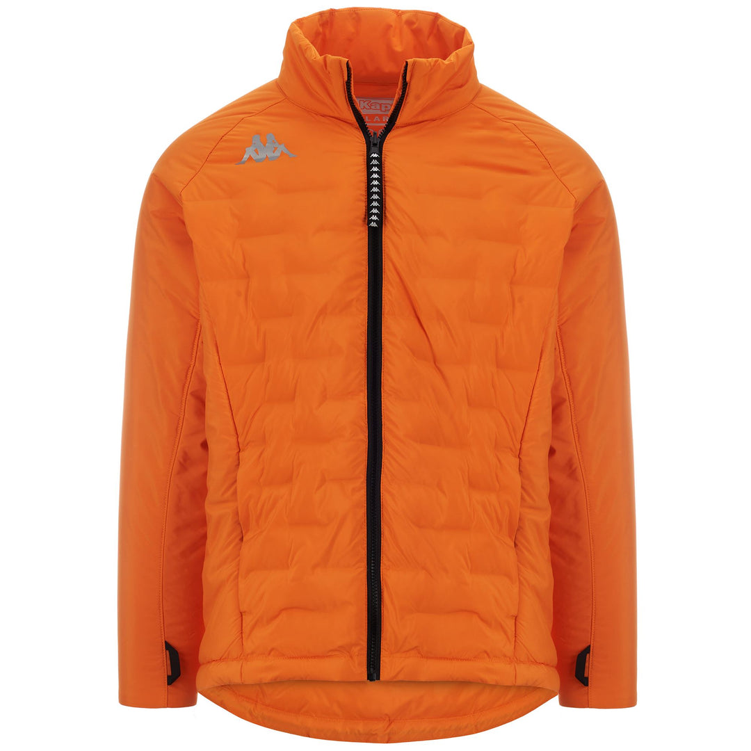 Orange Black Men's Outdoor Padded Jacket 01