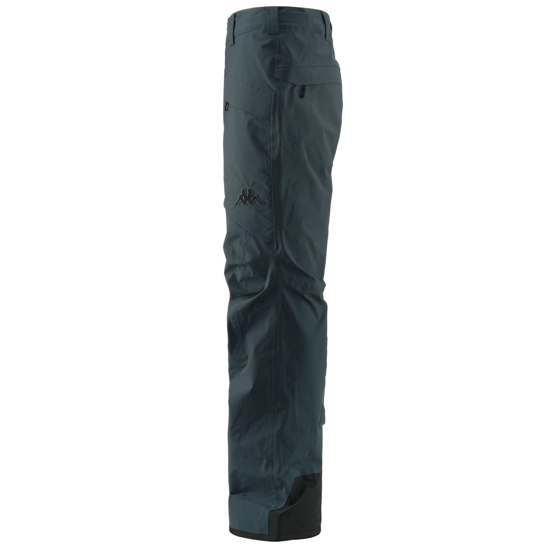 Pantalon de ski gris pour homme, coupe oversize, avec protection contre l'eau et le froid. main