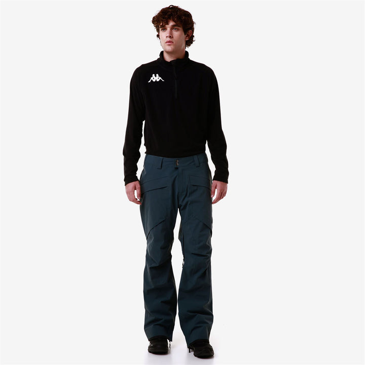 Pants Man 6CENTO 623S Sport Trousers GREY ASPHALT - BLACK Dressed Back (jpg Rgb)		