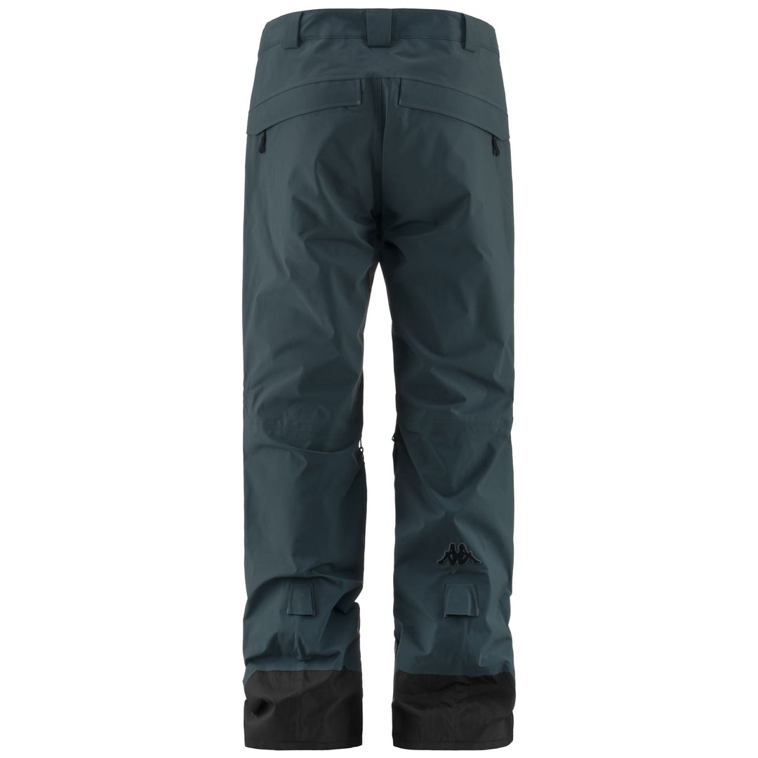 Pantalon de ski gris pour homme, coupe oversize, avec protection contre l'eau et le froid. main