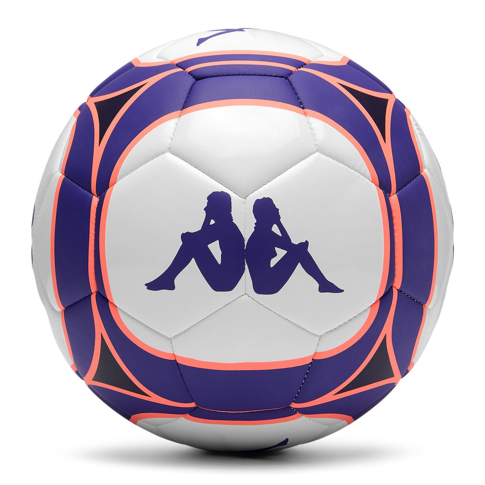 Balón deportivo promocional unisex de 32 paneles, color blanco violeta 02