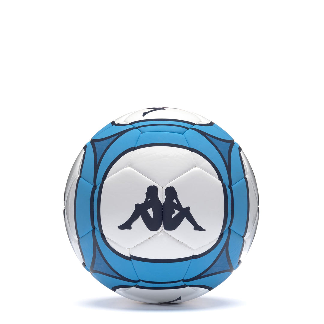Ballon de football unisexe blanc et bleu LT à 32 panneaux main