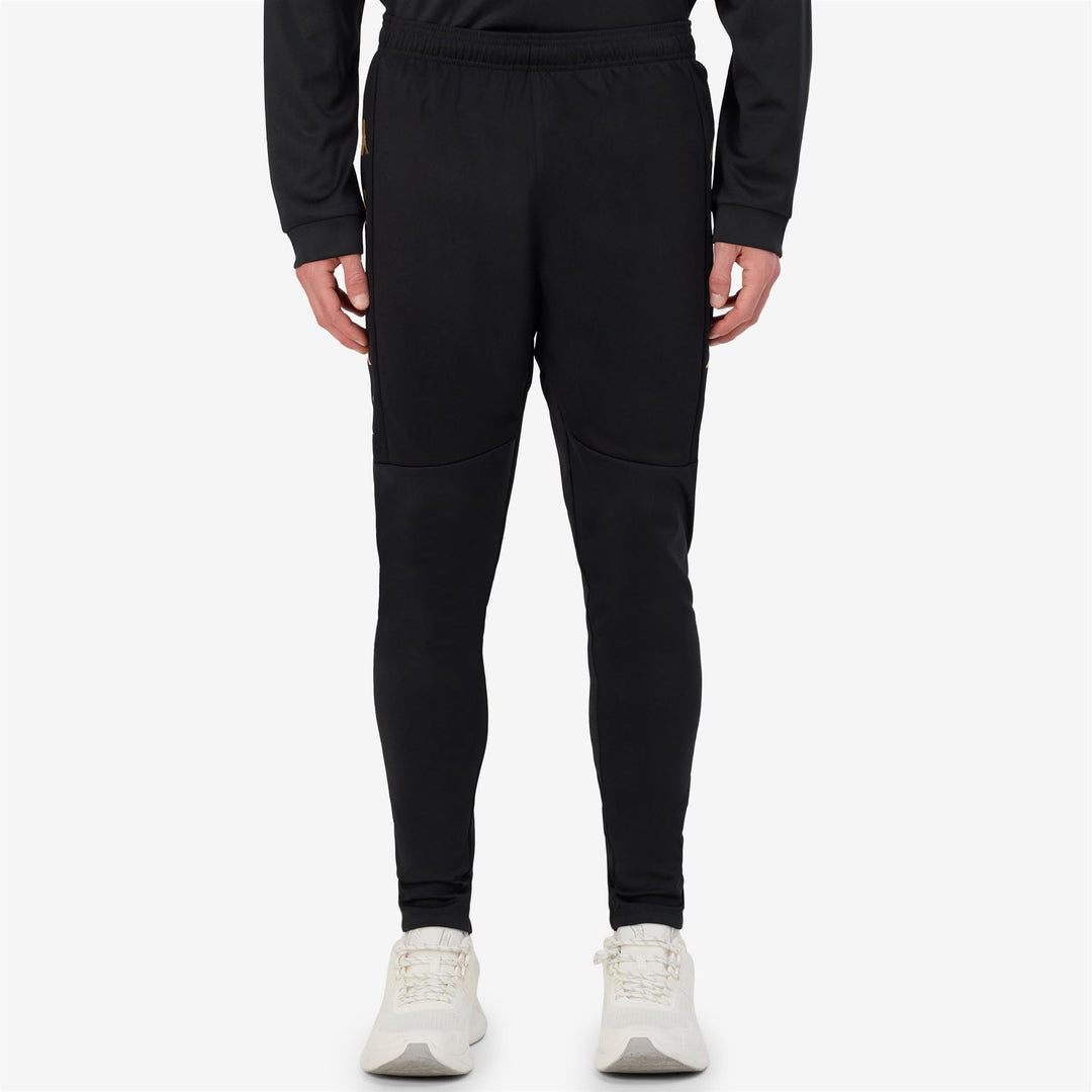 Pantaloni da Allenamento Calcio Uomo Neri con Tessuto Compressione. main
