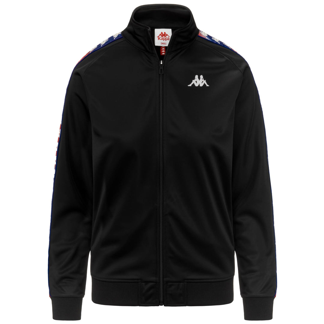 Chaqueta polar Street Sport para mujer, color negro y rojo, con cremallera main