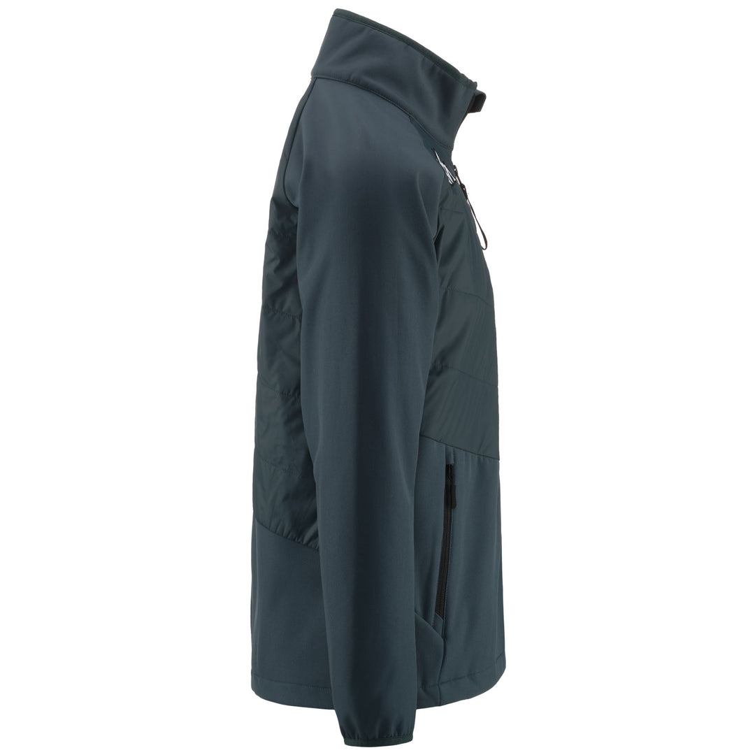 Grey Black Unisex Ski Jacket with Padded Inserts and Water Protection main