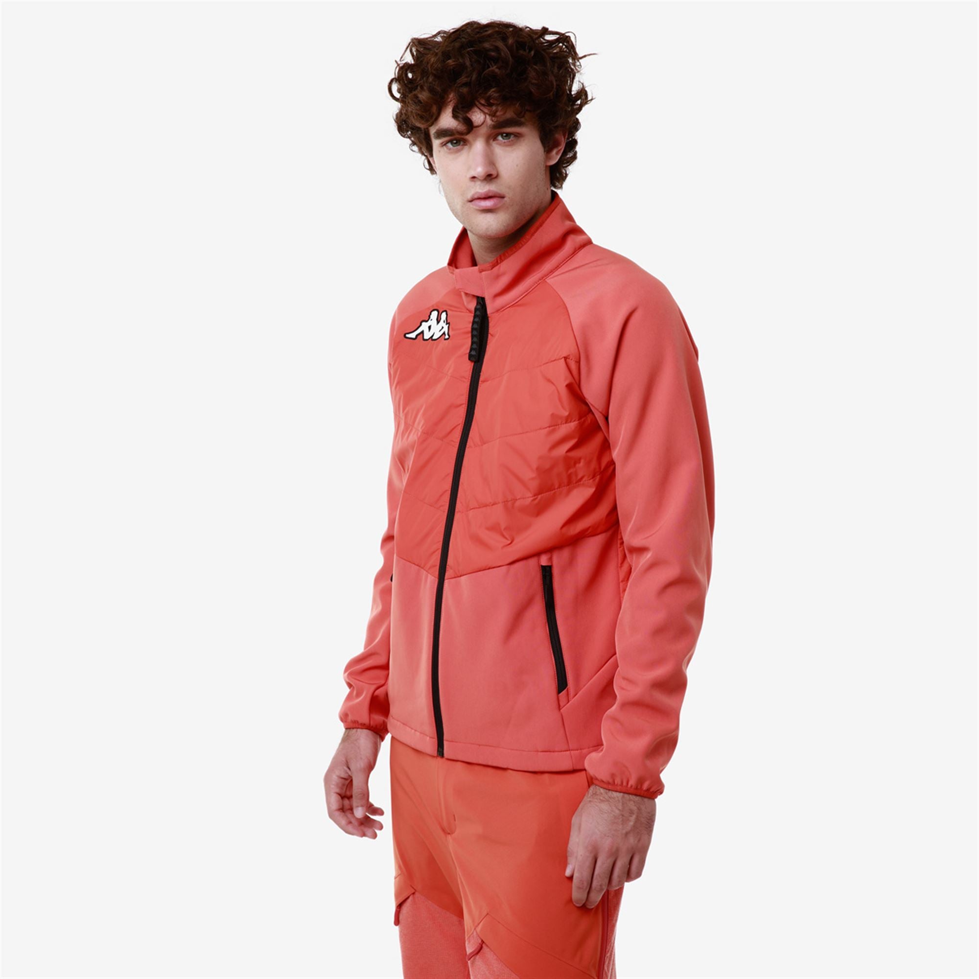 Orange Unisex Slim Fit Ski Jacket with Padded Inserts | Kappa
