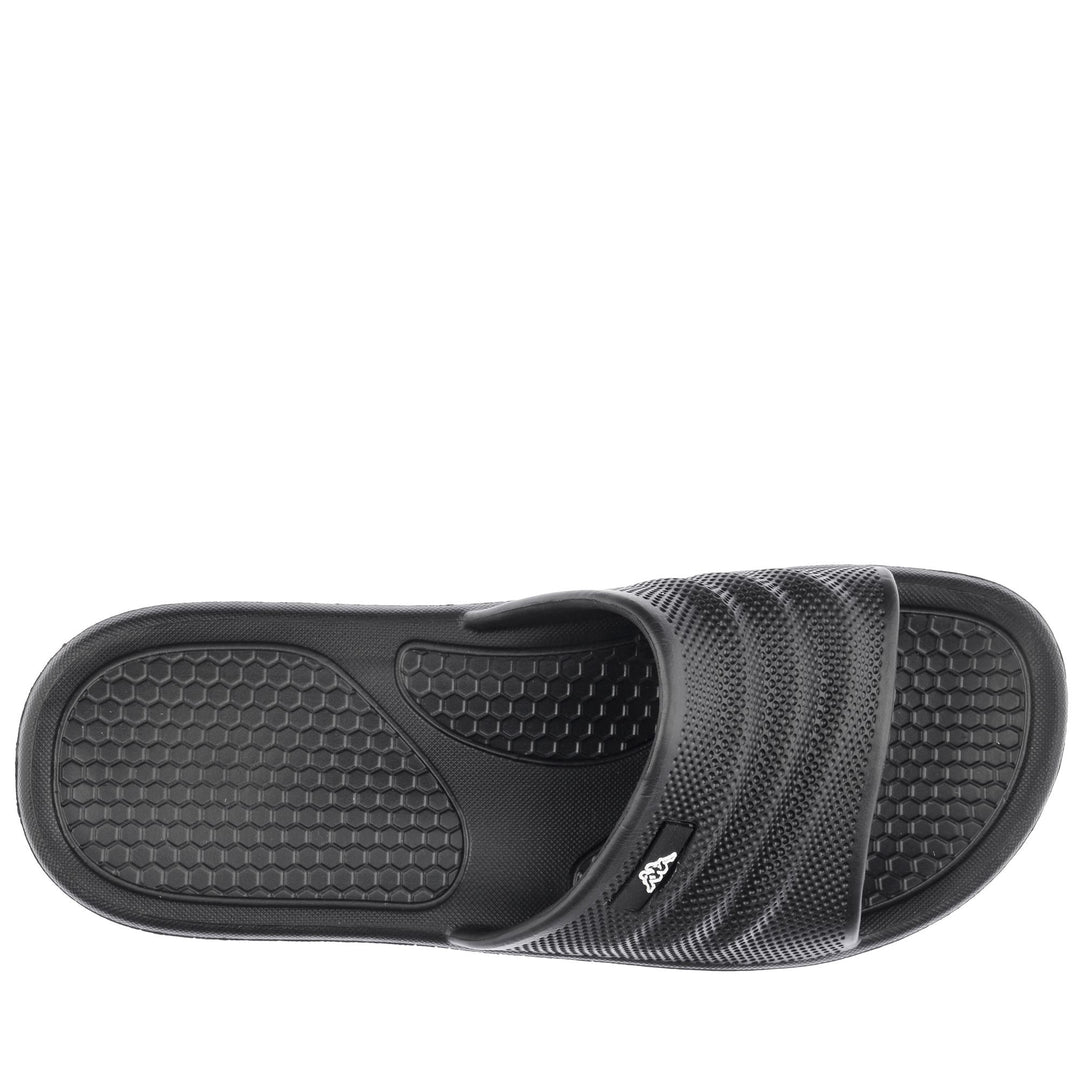 Black White Unisex Stripe Flip-Flops for Swimming main