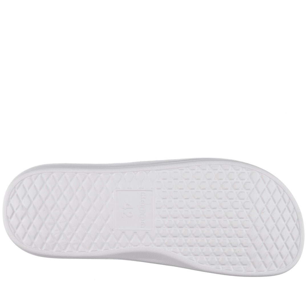 Grey White Unisex Stripe Flip-Flops for Swimming main